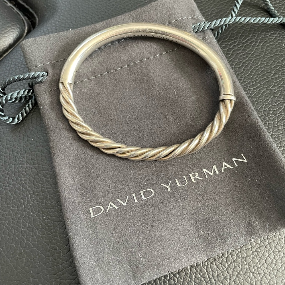 RARE David Yurman Reversible Cable Bangle Large